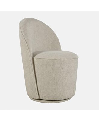 Landon Mid-Century Modern Upholstered Swivel Dining Chair