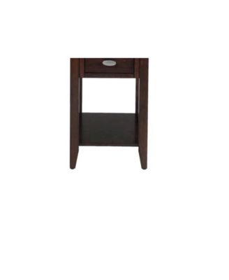 Merlot Warm Contemporary Chairside Table