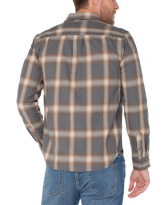 Men's Long-Sleeve Double Pocket Button-Up Shirt