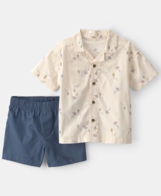 Boys' Toddler 2T-5T Kite Printed Top and Shorts, 2-Piece Set