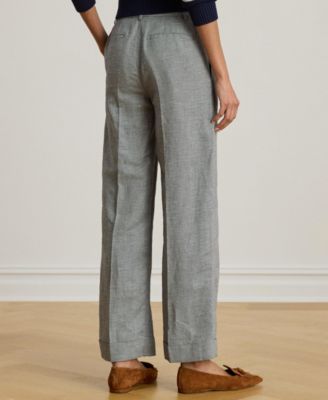 Women's Basket-Weave Cropped Pants