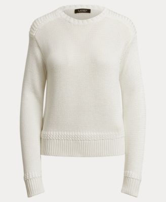 Women's Crew Neck Stitch Detailing Sweater