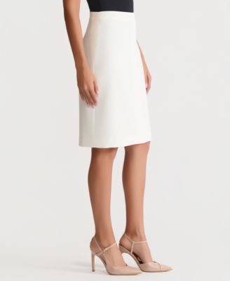 Women's Box-Pleat Pencil Skirt, Regular & Petite