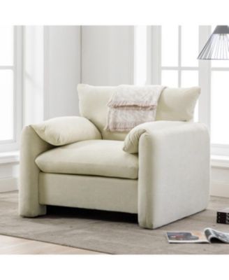 Modern Chenille Oversized Armchair Accent Single Sofa Lounge Chair