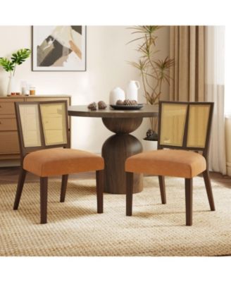 Rattan Dining Chair Without Arm Set of 2