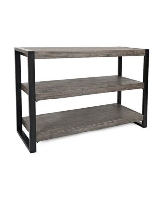 Pinnacle Modern Loft Iron and Wood Grey Sofa Table