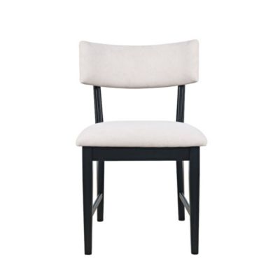 Set of 2 Beck Contemporary Upholstered Split Back Dining Chair