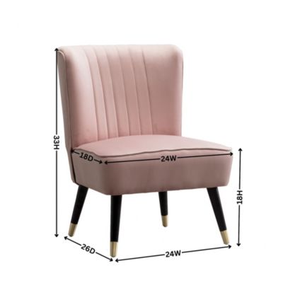 Streamdale Contemporary Velvet Upholstered Accent Chair