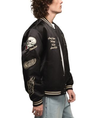 Men's Satin Varsity Regular-Fit Jacket