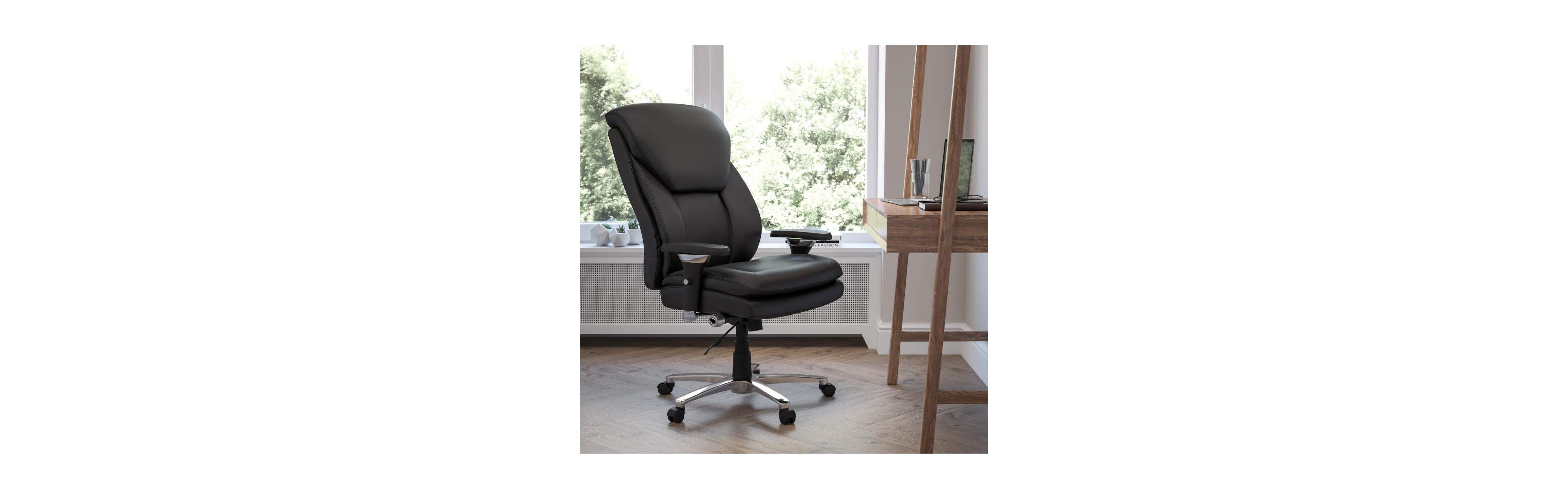 Emma+Oliver 24/7 400 lb. Big & Tall High Back Swivel Ergonomic Office Chair with Lumbar Knob