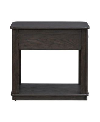 Wallace End Table for Living Room - Aged Oak