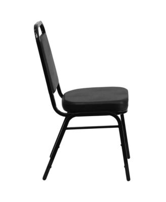 4 Pack Trapezoidal Back Stacking Banquet Chair