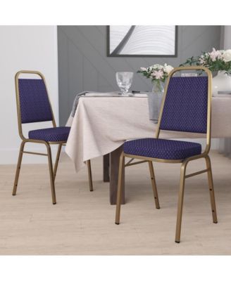 4 Pack Trapezoidal Back Stacking Banquet Chair