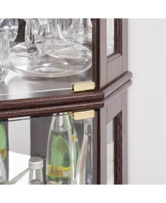 Lighted Corner Curio Cabinet