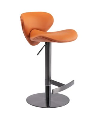 Swivel Titanium Bar Stool Adjustable Height (Brown)