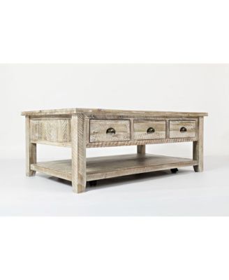 Artisan's Craft Rustic Farmhouse Distressed Solid Wood Coffee Table