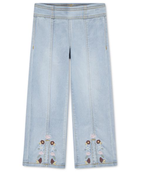 Брюки Levi's Pull-On Wide Dobby Pants для девочек-малышей, цвет: Джинсовый синий
