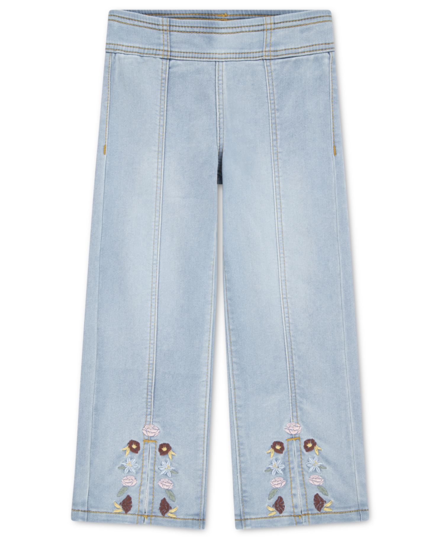 Baby Girls' Pull-On Wide Dobby Pants