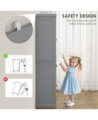 72.5" Kitchen Pantry Cabinet with 4 Doors, Drawer