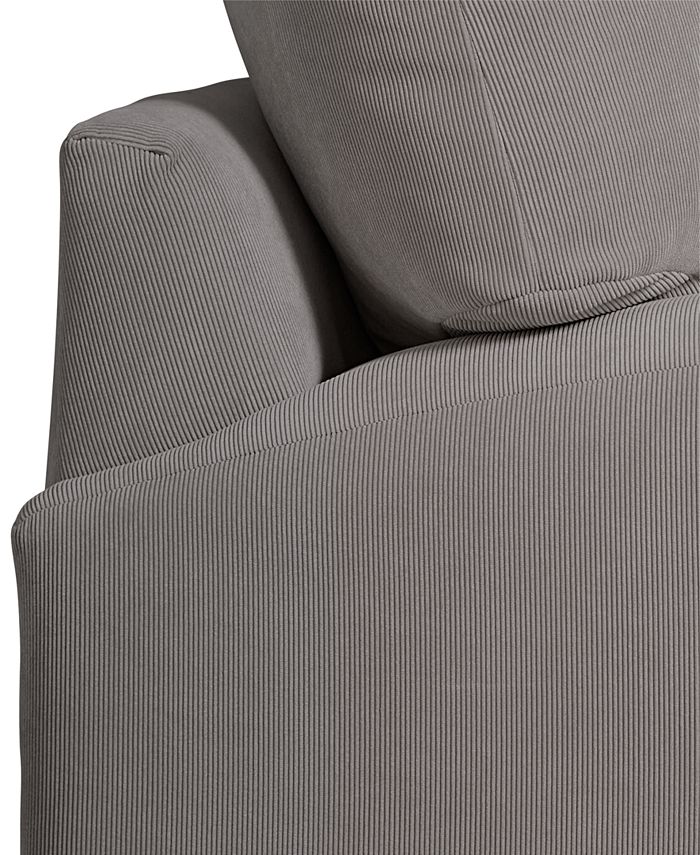 Furniture Rhyder 4Pc. 112" Fabric Sectional Sofa with Chaise, Created