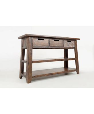 Painted Canyon Rustic Solid Acacia 50" Sofa Table