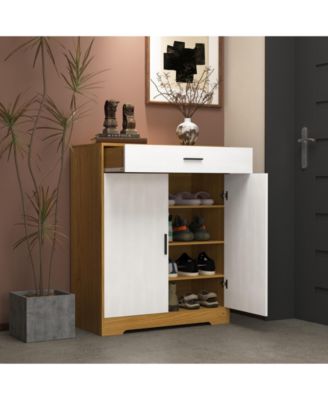 4 Tier Shoe Cabinet with Drawer 4 Layer Storage