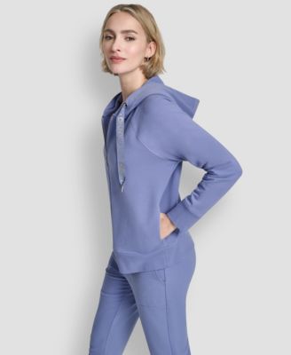 Women's Two-Tone Logo Drawcord Zip Hoodie