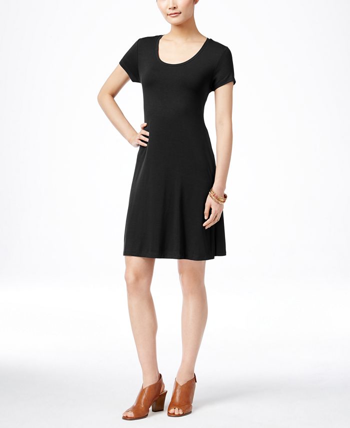 Petite short sleeve casual hot sale dresses