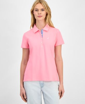 Women's Short-Sleeve Polo-Collar Shirt 