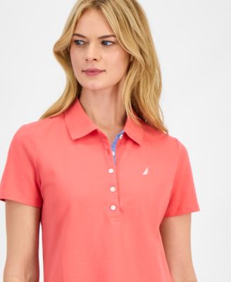 Women's Short-Sleeve Polo-Collar Shirt 