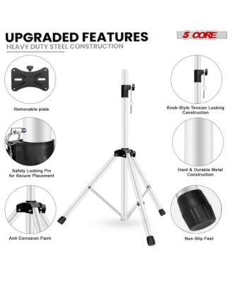 Speaker Stand 36" Adjustable PA DJ Tripod Heavy Duty