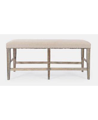 Fairview Transitional 52" Backless Upholstered Counter Height Bench