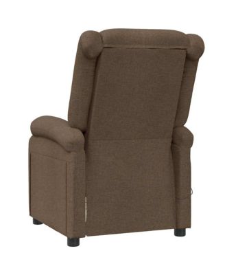 Massage Chair Brown Fabric, wood, and metal Single Massage Chair