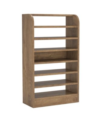 Shoe Rack for Entryway, 8-Tier Tall Shoe Shelf Shoes Storage, Wooden Shoe Storage Cabinet, Wood Color