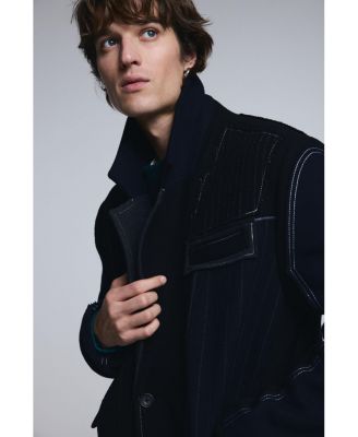 Men's Long striped coat