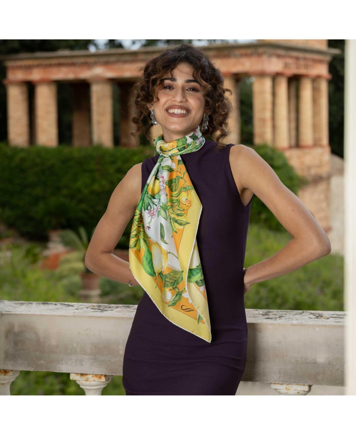 Elizabetta Limoni Fioriti - Silk Foulard for Women