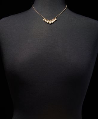 Caged Imitation Pearl Statement Necklace & Drop Earrings Set 