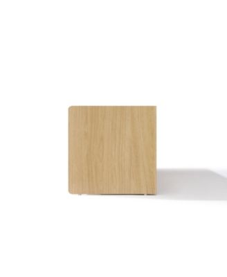 Hazel Oak Manufactured Wood 2-Door 70" Wide TV Console Cabinet