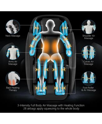 Full Body Zero Gravity SL Track Massage Chair w/ Negative Ion Generator