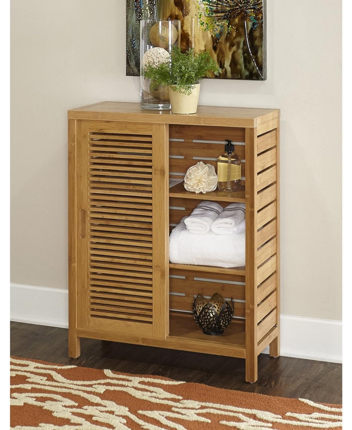 Linon Bracken Two Door Floor Cabinet