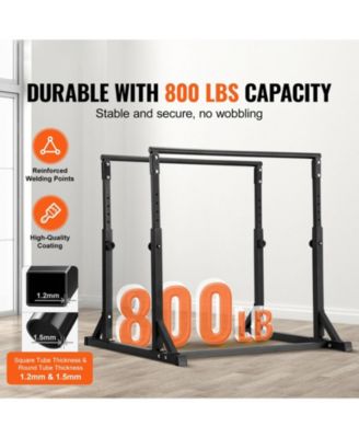 SUGFIT Heavy Duty Dip Bar Station 800 LB Capacity Adjustable Height