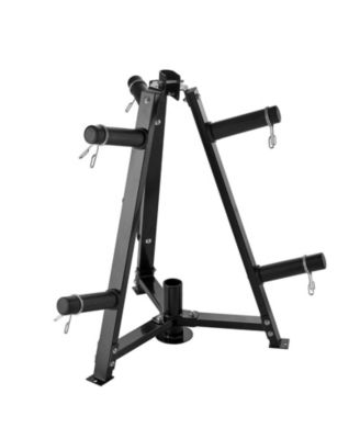 SUGFIT Weight Plate Rack 300 LB Capacity 2-Inch Plate Tree Storage Stand