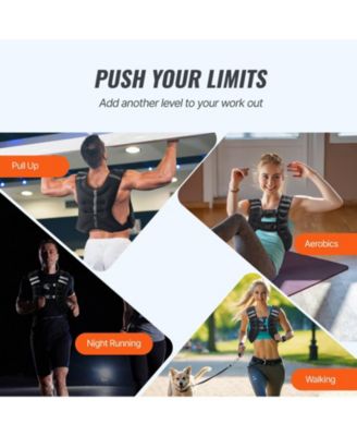 SUGFIT Weighted Vest 30 LB Adjustable Fitness Vest with Reflective Strips