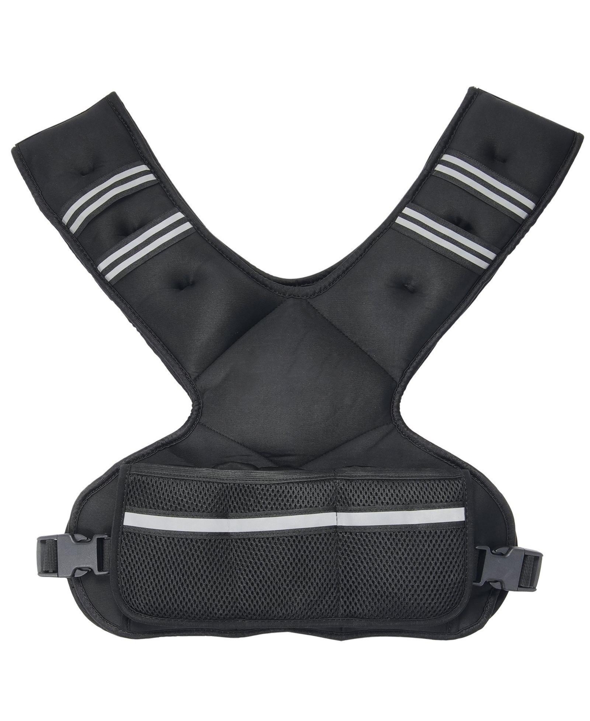 Sugfit Adjustable Weighted Vest 20–32 Lb with Iron Sand Weights and Reflective Strips