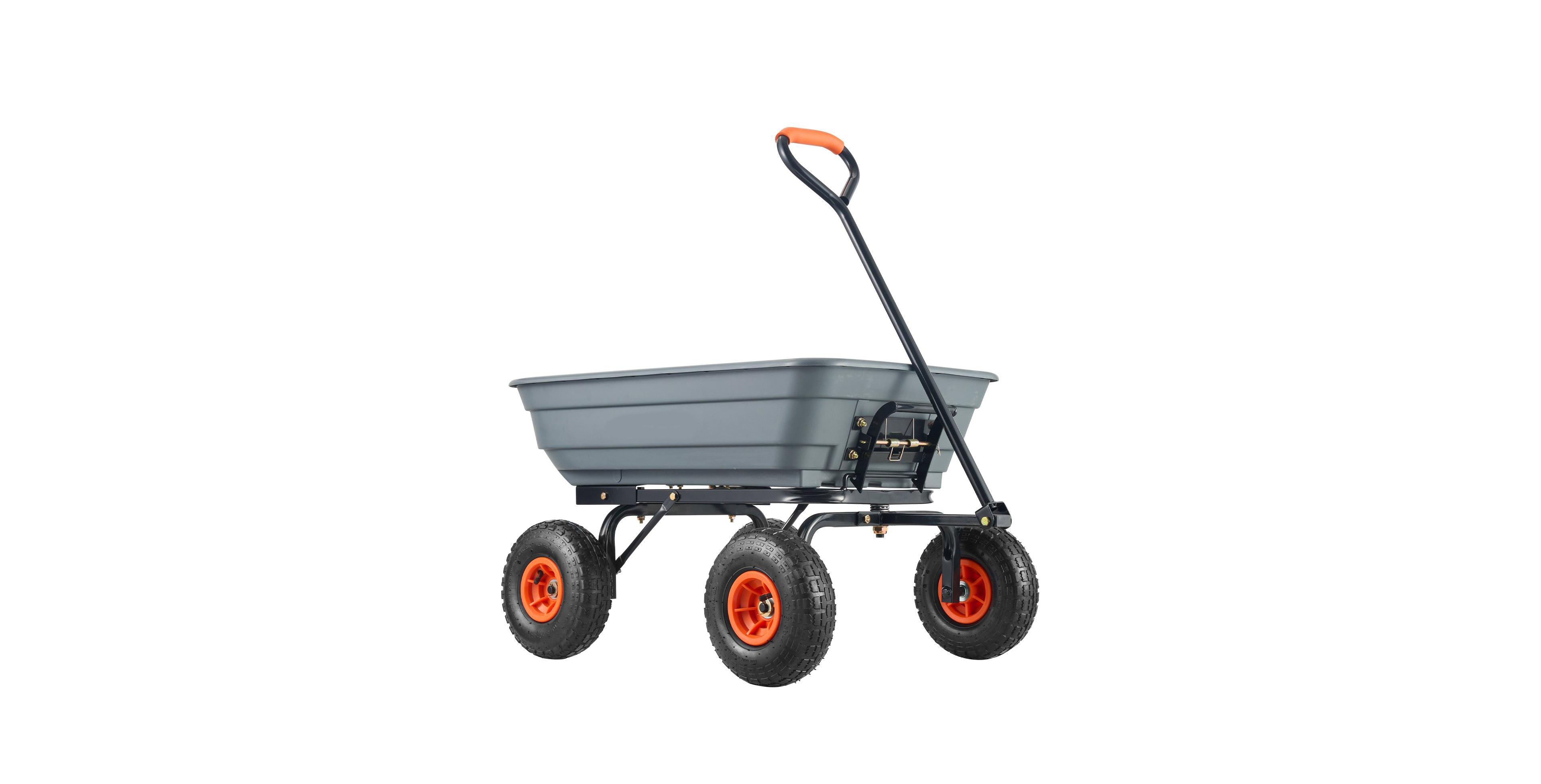 Sugfit Poly Garden Cart with 600 lbs Capacity & Steel Reinforcement