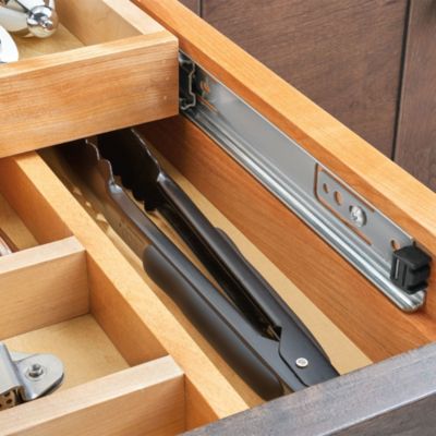 15&#39;&#39; Tiered Cutlery Drawer Organizer with Soft-Close, 4WTCD-18HSC-1