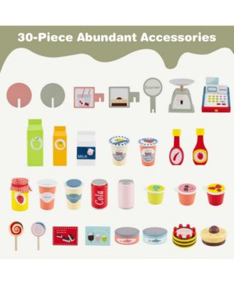 Kids Toy Cart Playset with POS Machine and Scale