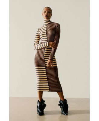 Women's Striped knit dress