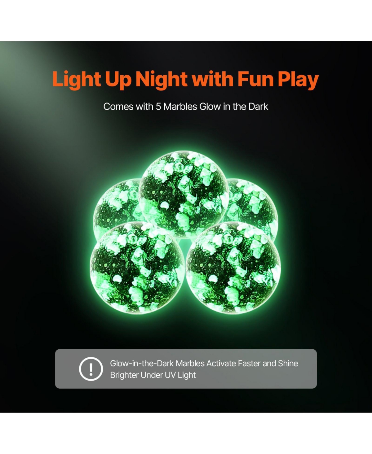 Mecale Marble Run Set, 145-Piece Stem Building Track with Glow-in-the-Dark and Glass Marbles for Kids Ages 3