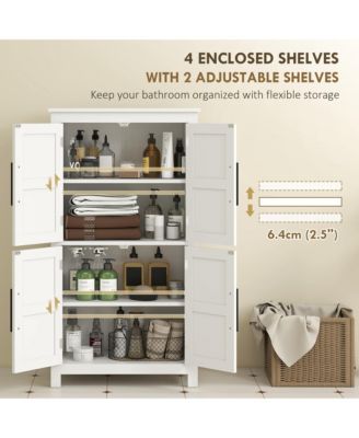 Bathroom Floor Cabinet, Farmhouse Bathroom Cabinet with Doors,